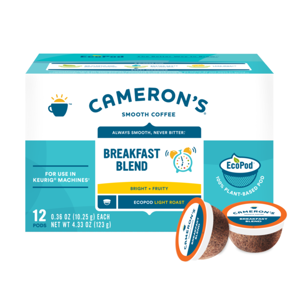 Coffee Cameron's Smooth Coffee, Light Roast, Breakfast Blend, EcoPod hero