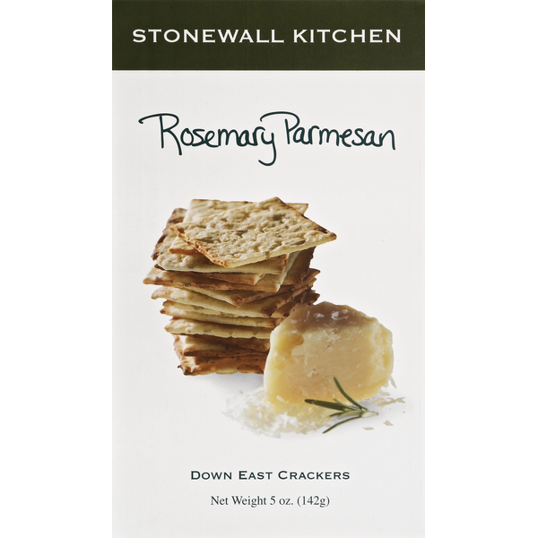 Crackers Stonewall Kitchen Crackers, Down East, Rosemary Parmesan hero