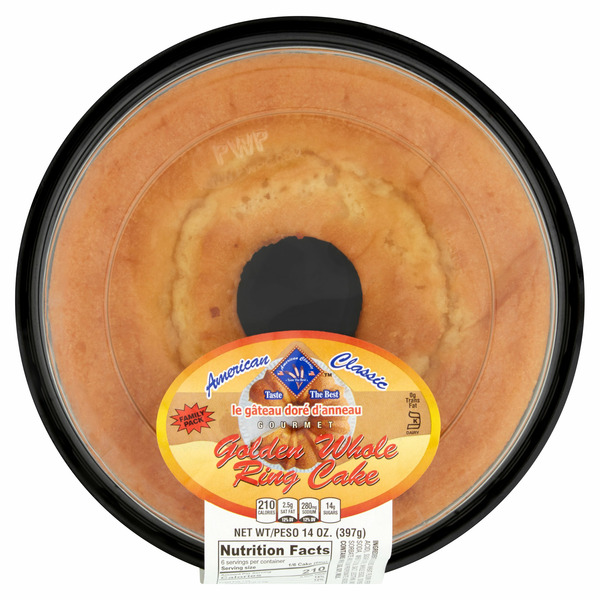 Bakery Desserts American Classic Gourmet Golden Whole Ring Cake hero