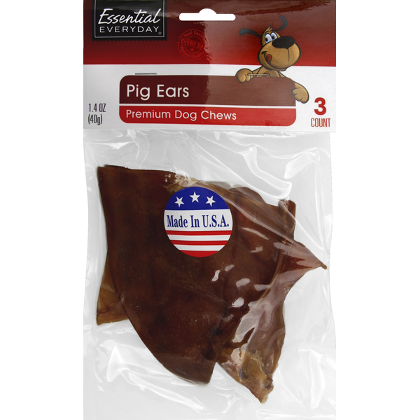 Dog Food & Care Essential Everyday Dog Chews, Premium, Pig Ears hero