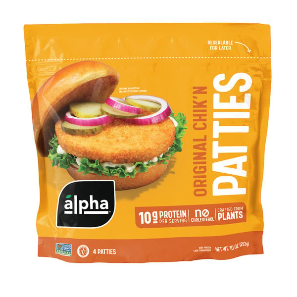 Frozen Meals Alpha Original Chik'n Patties hero