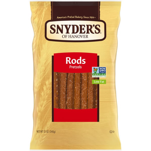 Chips & Pretzels Snyder's of Hanover Pretzel Rods hero