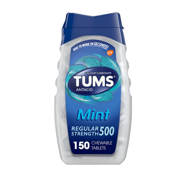 Digestion TUMS Antacid Peppermint Chewable Tablets, Antacid Peppermint Chewable Tablets hero