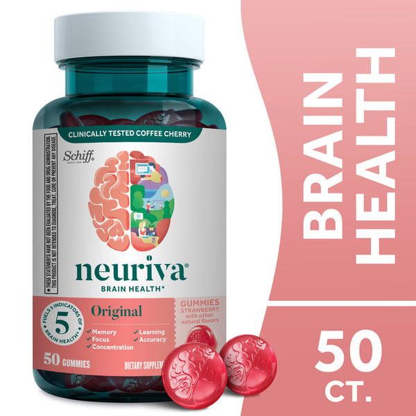 Vitamins & Supplements Schiff Original Brain Health Support Strawberry Gummies, With Phosphatidylserine hero