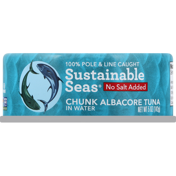 Canned Meat & Seafood Sustainable Seas Albacore Tuna, Chunk, in Water hero