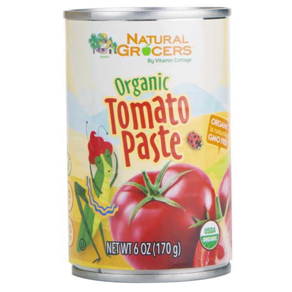 Pasta Sauce Natural Grocers Organic Tomato Paste hero