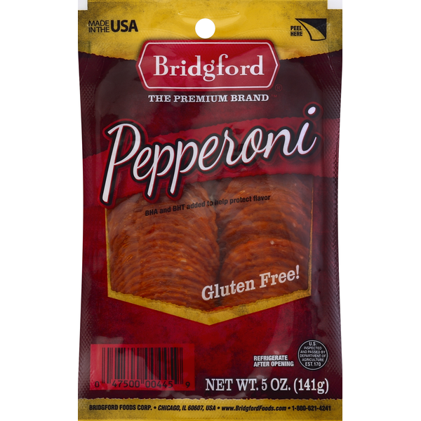 Packaged Meat Bridgford Pepperoni hero