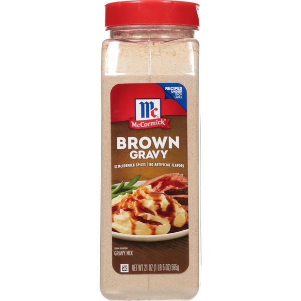 Marinades & Meat Preparation McCormick® Brown Gravy Seasoning Mix Bottle hero