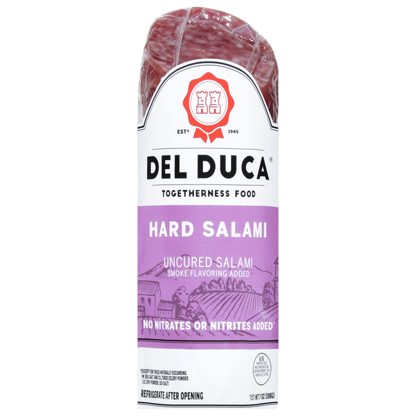 Lunch Meat Del Duca Salami, Hard, Uncured hero