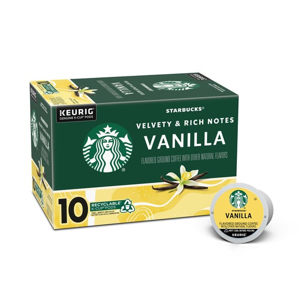 Coffee Starbucks Coffee, Ground, Vanilla, K-Cup Pods hero