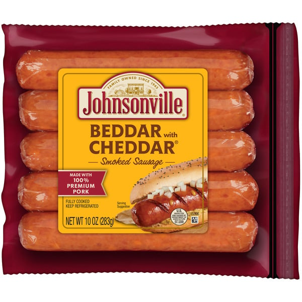 Deli Johnsonville Beddar with Cheddar Smoked Sausage hero