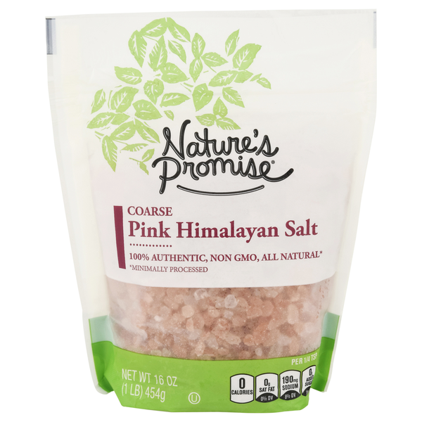 Spices & Seasonings Nature's Promise Himalayan Salt, Pink, Coarse hero