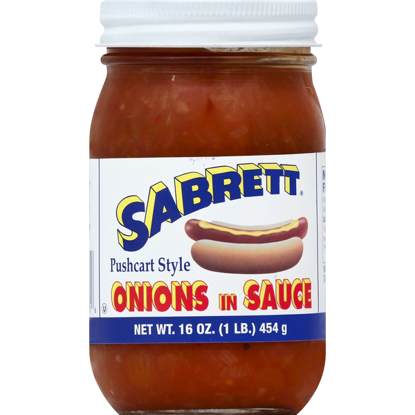 Condiments Sabrett Onions, in Sauce, Pushcart Style hero