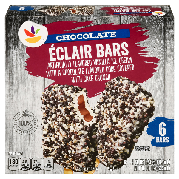 Frozen Dessert Store Brand Eclair Bars, Chocolate hero