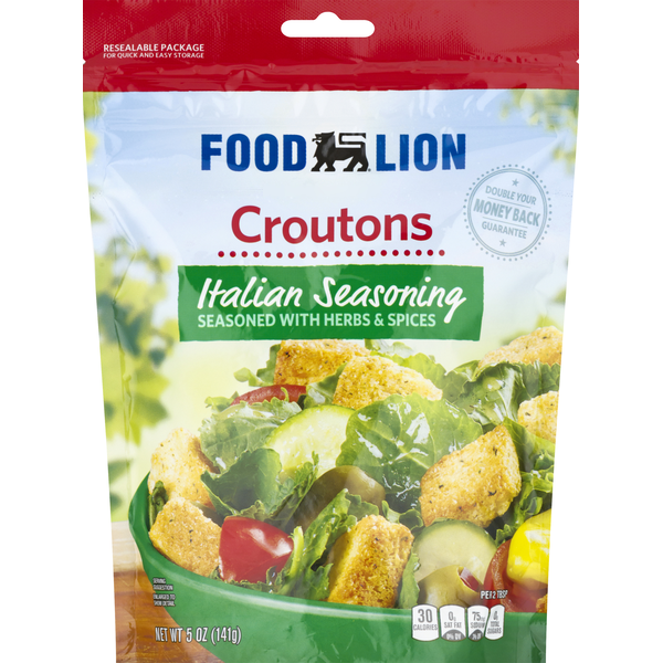 Salad Dressing & Toppings Food Lion Croutons, Italian Seasoning hero