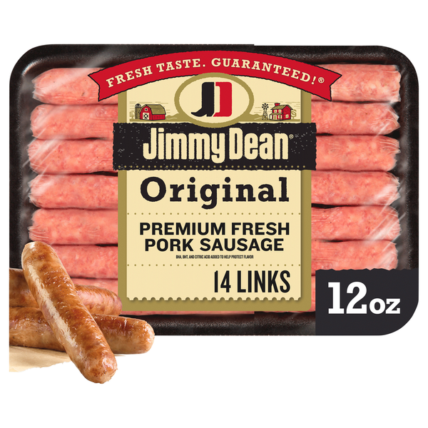 Bacon & Breakfast Meat Jimmy Dean Original Premium Fresh Pork Sausage Links hero