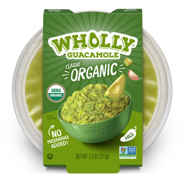 Dips Wholly Guacamole Organic Classic Bowl hero