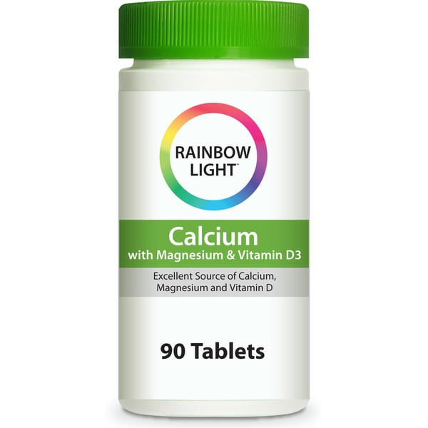 Vitamins & Supplements Rainbow Light Calcium With Magnesium And Vitamin D3, Dietary Supplement, Gluten-Free hero