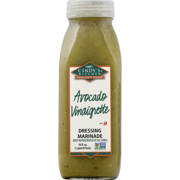 Salad Dressings (Refrigerated) Cindy's Kitchen Dressing Marinade, Avocado Vinaigrette, Medium hero