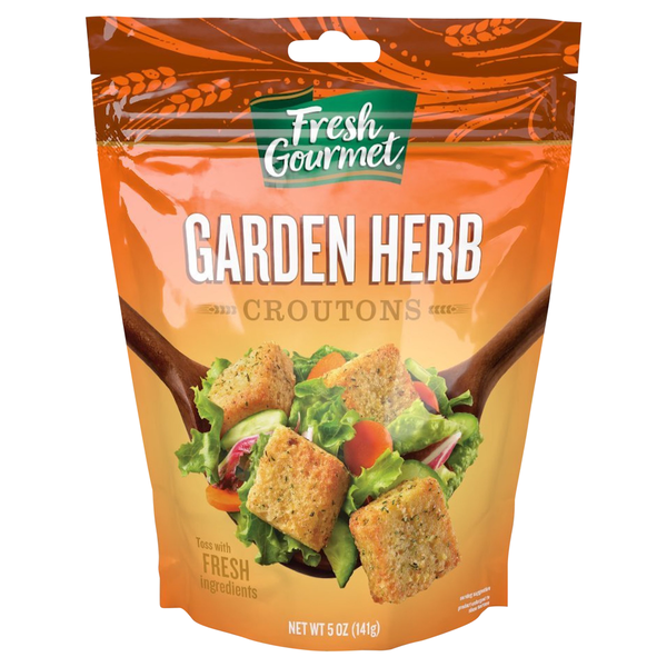 Salad Dressing & Toppings Fresh Gourmet Croutons, Garden Herb hero