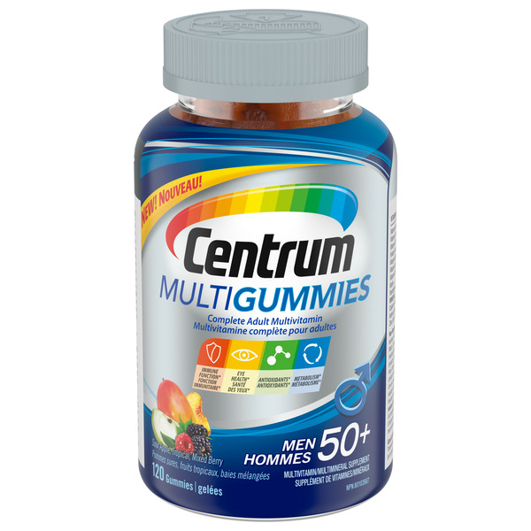 Vitamins & Supplements Centrum Vitamins, Men 50+ Multivitamin & Multimineral Supplement, Mixed Berry Flavours hero