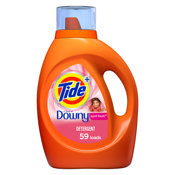 Laundry Tide Liquid Laundry Detergent with a Touch of Downy, April Fresh, 59 loads hero