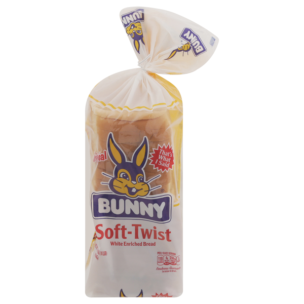 Bread Bunny Bread Original Soft-Twist White Enriched Bread hero