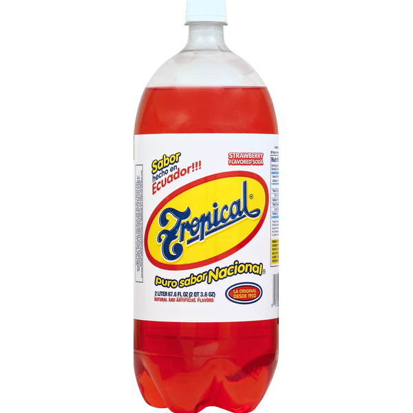 Soda Tropical Soda, Strawberry Flavored hero