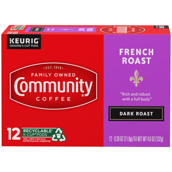 Coffee Community Coffee French Roast Coffee Pods for Keurig K-cups hero