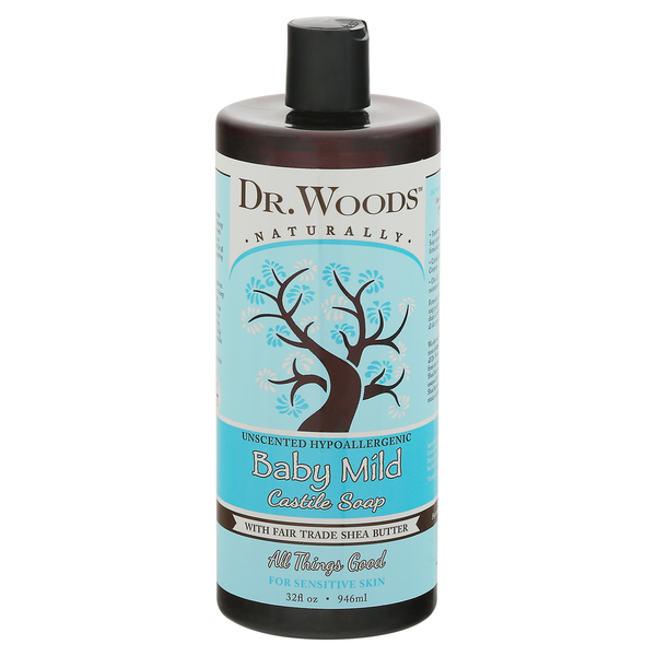 Body Lotions & Soap Dr. Woods Castile Soap, with Shea Butter, Baby Mild, Unscented hero