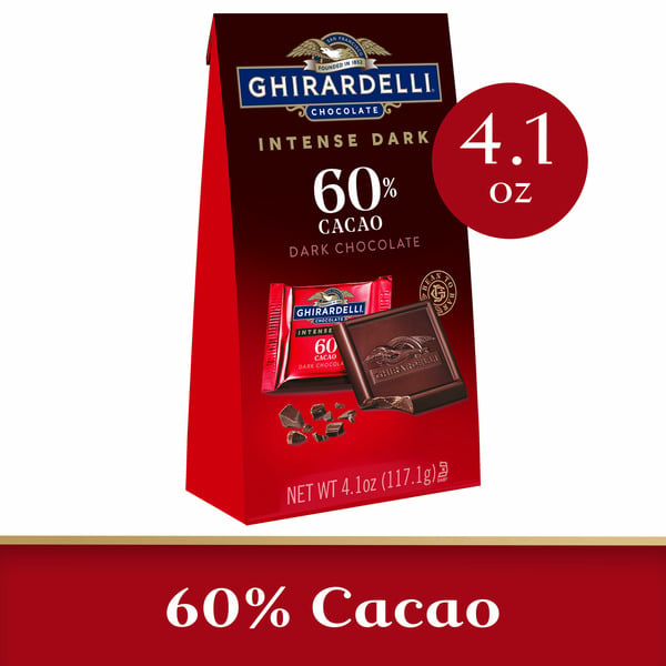 Candy & Chocolate Ghirardelli Intense Dark Chocolate Squares - 60% Cacao hero