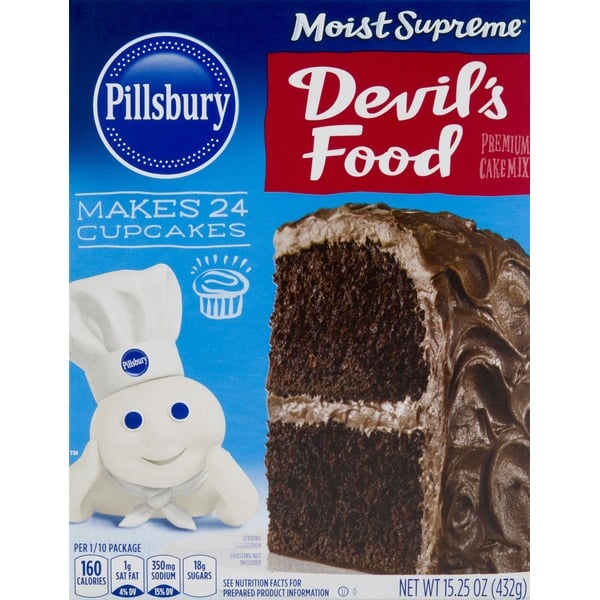 Doughs, Gelatins & Bake Mixes Pillsbury Premium Cake Mix Devil's Food hero