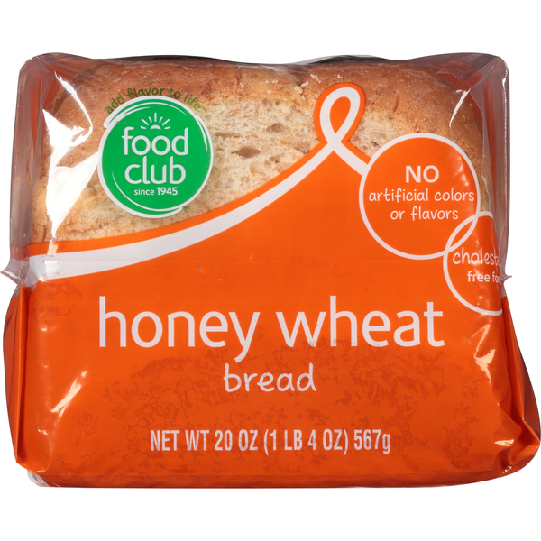 Bread Food Club Bread, Honey Wheat hero