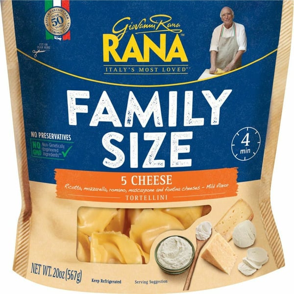 Frozen Meals Giovanni Rana 5 Cheese Tortellini hero