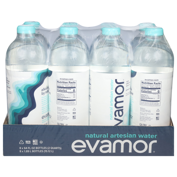 Water, Seltzer & Sparkling Water evamor Artesian Water, Natural hero