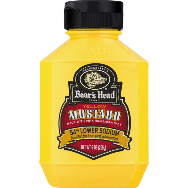 Condiments Boar's Head Yellow Mustard hero