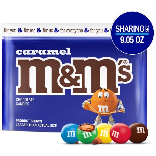 Candy & Chocolate M&M's Caramel Milk Chocolate Candy, Sharing Size hero