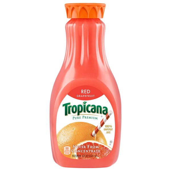 Juice & Nectars Tropicana 100% Juices, Red Grapefruit hero