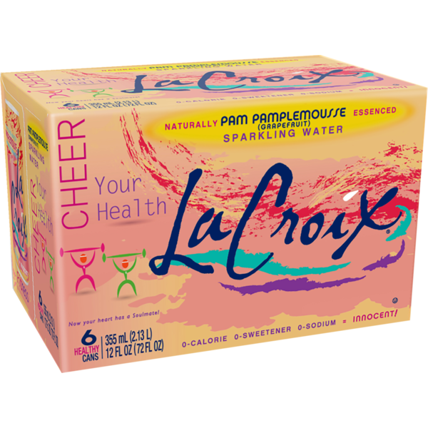 Water, Seltzer & Sparkling Water LaCroix Sparkling Water, Pam Pamplemousse hero