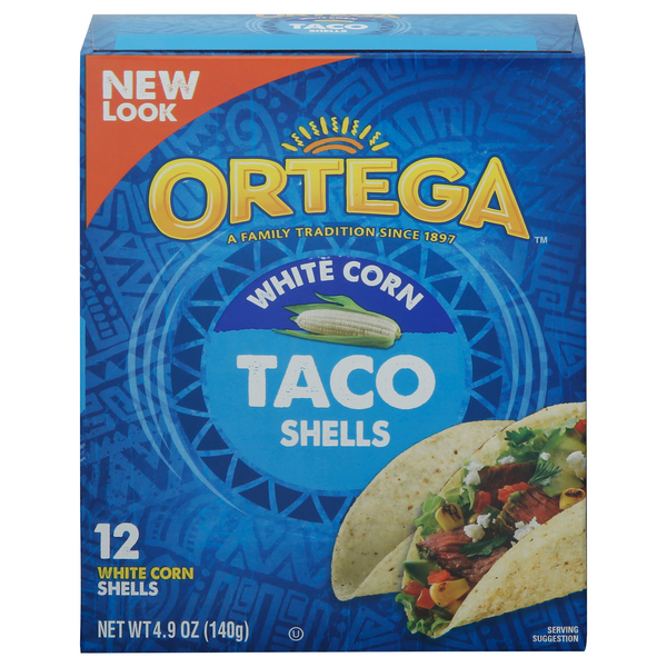 Chips & Pretzels Ortega Taco Shells, White Corn hero