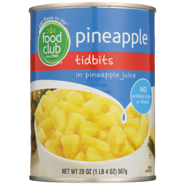 Juice & Nectars Food Club Tidbits In Pineapple Juice hero