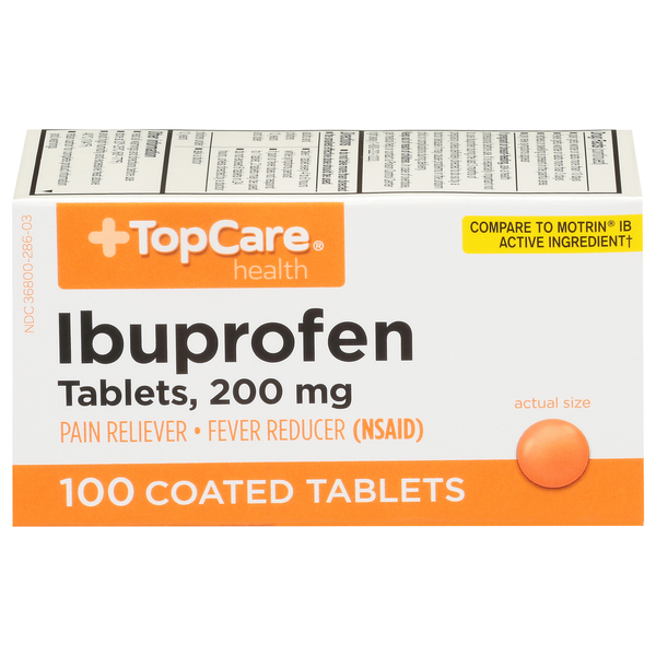 Muscles, Joints & Pain Relief TopCare Ibuprofen, 200 mg, Coated Tablets hero