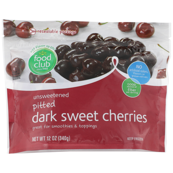 Frozen Produce Food Club Unsweetened Pitted Dark Sweet Cherries hero