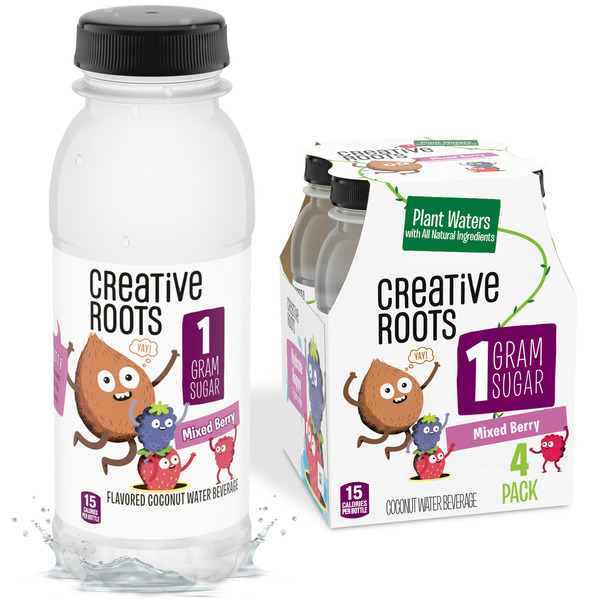 Juice & Nectars Creative Roots Mixed Berry Naturally Flavored Coconut Water Kids Beverage Drink Bottles hero