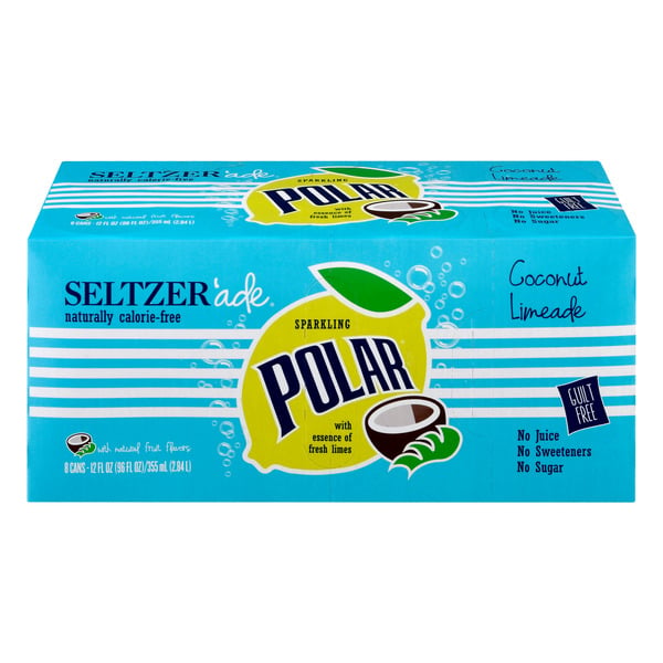 Water, Seltzer & Sparkling Water Polar Seltzer  Coconut Limeade hero