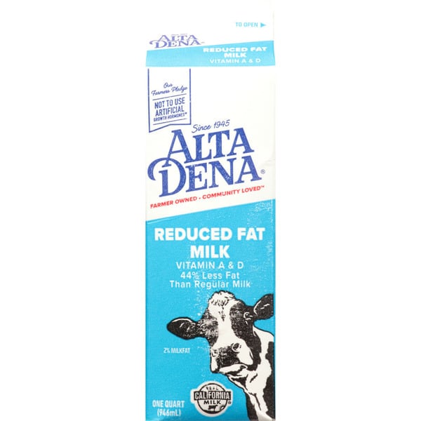 Alta Dena Reduced Fat Milk hero