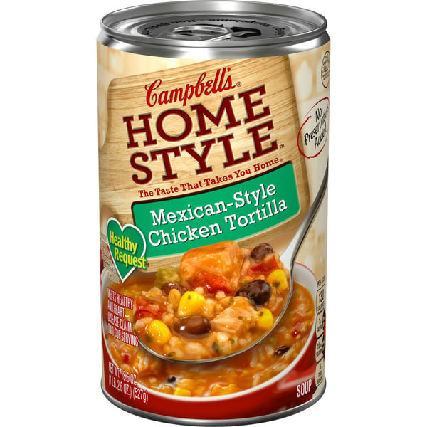 Soup, Broth & Bouillon Campbell's Healthy Request Soup, Mexican Style Chicken Tortilla Soup hero