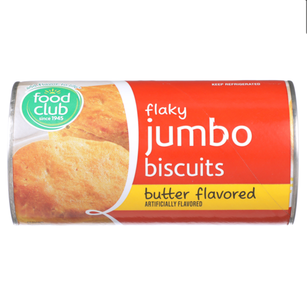 Crackers Food Club Butter Flavored Flaky Jumbo Biscuits hero