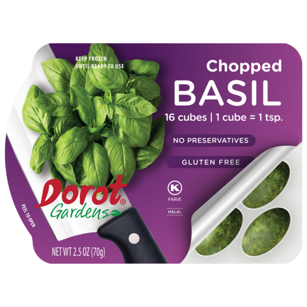 Frozen Produce Dorot Gardens Chopped Basil hero