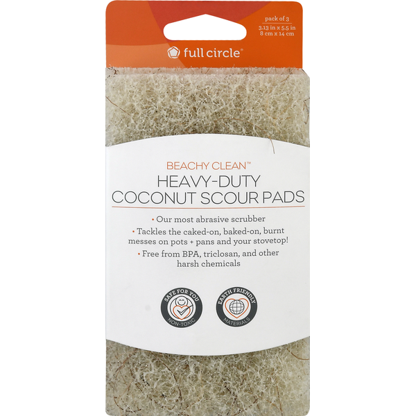 Cleaning Products Full Circle Coconut Scour Pads, Heavy-Duty hero